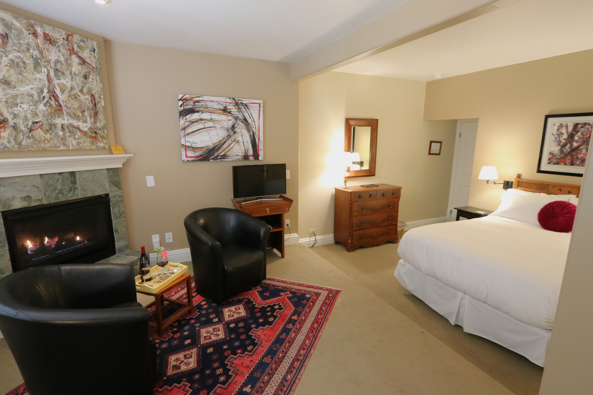 sonoma wine country bed and breakfast room